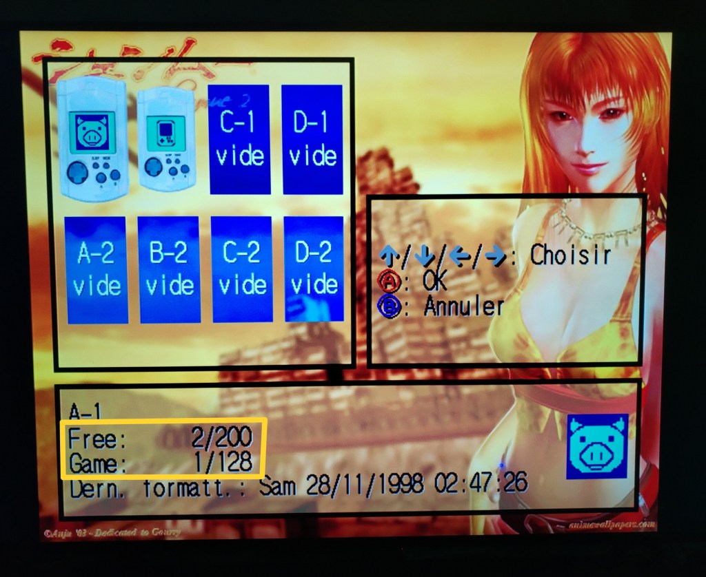 1 jeu = 198 blocs utilisés